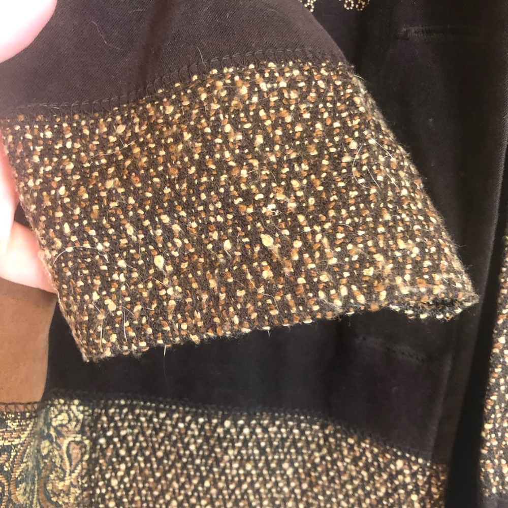 Notations Patchwork Embellished Jacket Size Large… - image 3